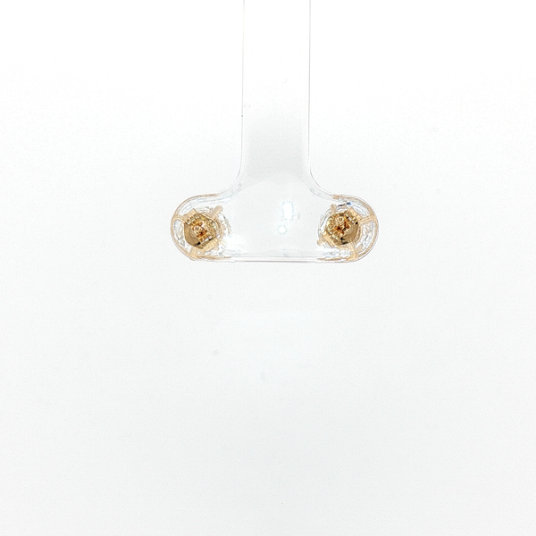 Round Diamond Stud Earrings in Yellow Gold