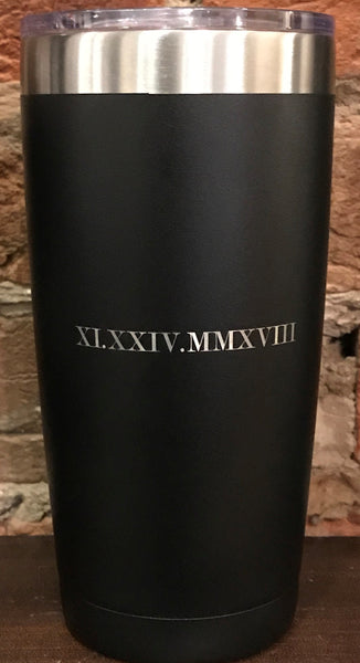 Laser Engraved Stainless Steel Tumbler