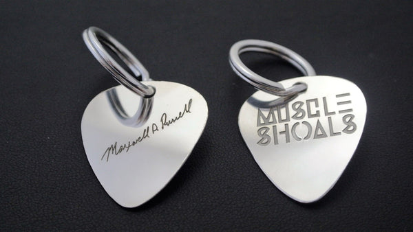 Muscle Shoals Guitar Pick Keychain Series